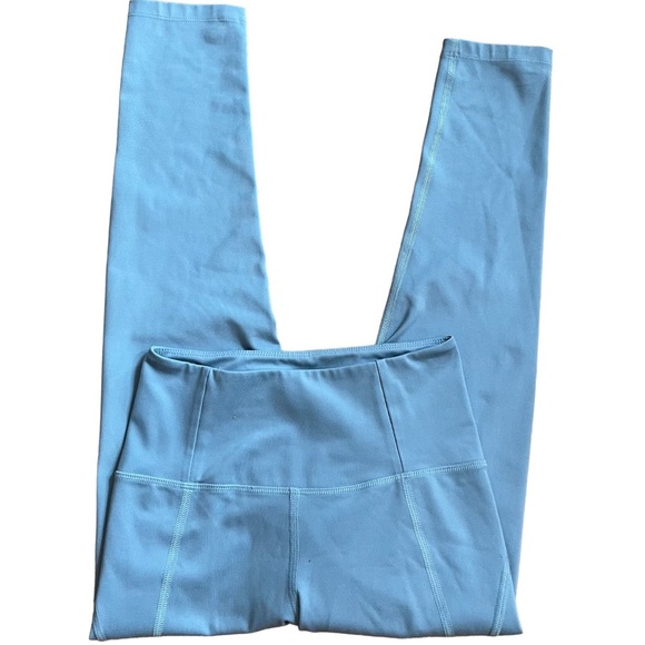 Girlfriend Collective Blue Front/Back Seam Blue Soft Leggings PP - Picture 1 of 5